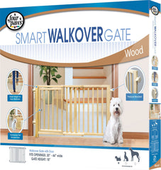 Four Paws Products Ltd - Walk-over Wood Gate With Door