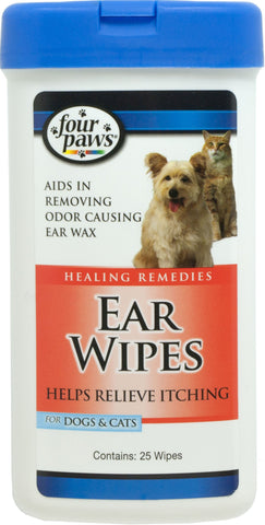 Four Paws Products Ltd - Ear Wipes For Dogs & Cats