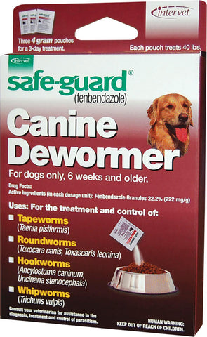 Merck Ah Equine       D - Safeguard Dog Dewormer