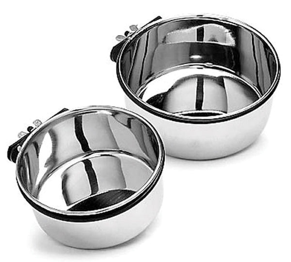 Ethical Ss Dishes - Stainless Steel Bird Coop Cup Bolt Bracket