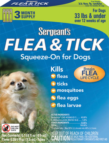 Sergeants Pet Care Produc - Sergeants Flea & Tick Squeeze-on For Dog