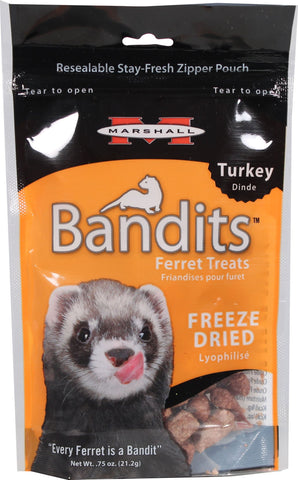 Marshall Pet Prod-food - Bandits Freeze Dried Ferret Treats