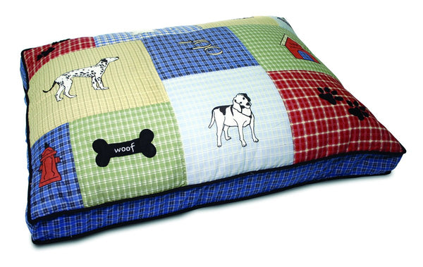 Petmate Inc - Beds - Classic Dog Applique Gusseted Bed