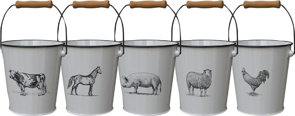 Panacea Products - Milkhouse Vintage Farm Animal Planters Assortment (Case of 10 )