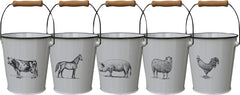 Panacea Products - Milkhouse Vintage Farm Animal Planters Assortment (Case of 10 )