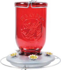 Woodstream Hummingbird  W - Mason Jar Glass Hummingbird Feeder