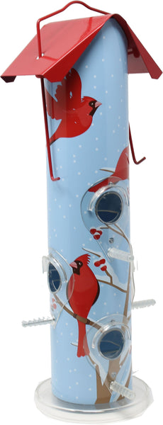 Woodstream Wildbird - Cardinal Metal Tube Bird Feeder (Case of 2 )