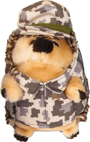 Petmate Inc-Heggie Army Dog Plush Dog Toy