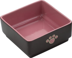 Ethical Stoneware Dish - Four Square Dog Dish