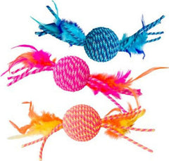 Ethical Cat - Elasteeez Ball/feathers Cat Toy