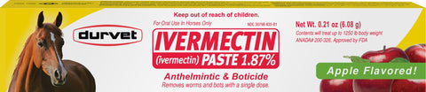 Durvet/equine           D - Ivermectin Paste 1.87% Bulk For Horses