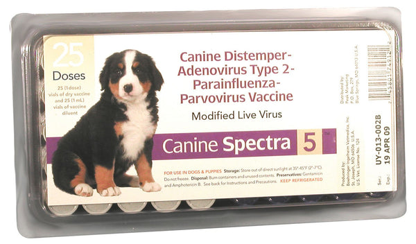 Durvet - Pet            D - Spectra 5 Dog Vaccine With Out Syringe (Case of 25 )