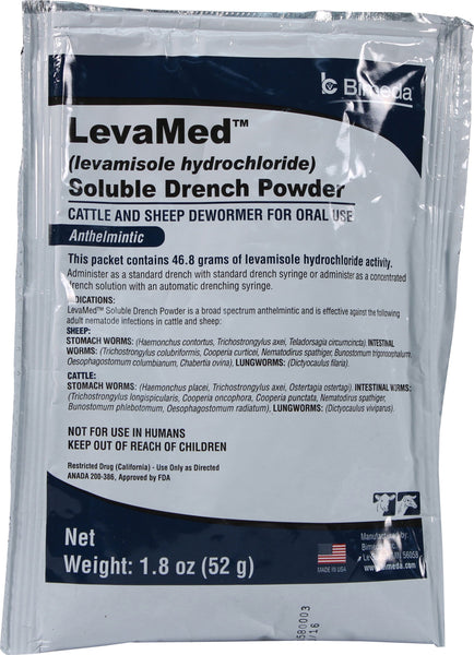 Durvet Inc              D - Levamed Soluble Drench Powder Dewormer