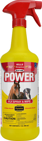 Durvet Fly             D - Power Fly Spray And Wipe For Horses