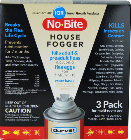 Durvet - Flea And Tick  D - No Bite Igr House Fogger