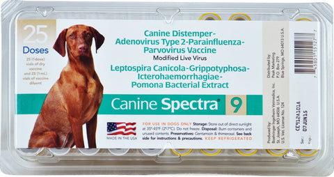 Durvet - Pet            D - Spectra 9 Dog Vaccine With Out Syringe (Case of 25 )