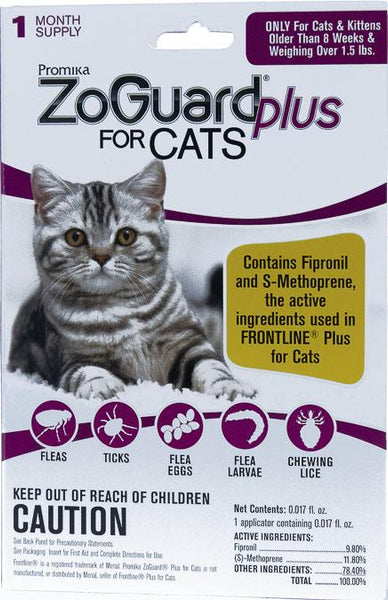 Durvet - Flea And Tick  D - Zoguard+ Single  Cats