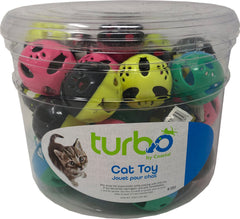 Coastal Pet Products - Turbo Plastic Balls Cat Toy Canister