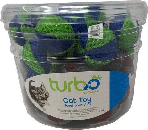 Coastal Pet Products - Turbo Beach Balls Cat Toy Canister